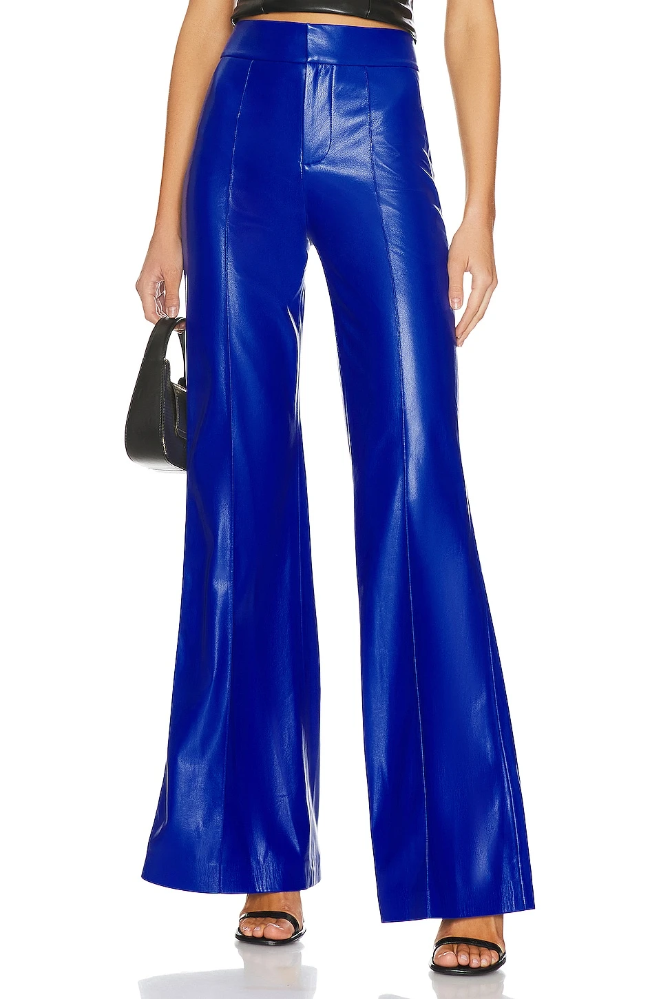 Alice + Olivia Dylan Faux Leather Wide Leg Pant Royalty 1 Alice + Olivia Dylan Faux Leather Wide Leg Pant Royalty