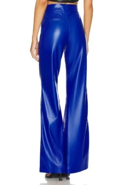 Alice + Olivia Dylan Faux Leather Wide Leg Pant Royalty 6 Alice + Olivia Dylan Faux Leather Wide Leg Pant Royalty -Alice + Olivia Shop ALI WP146 V3