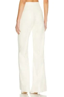 Alice + Olivia Dylan Faux Leather Pant Ecru -Alice + Olivia Shop ALI WP151 V3