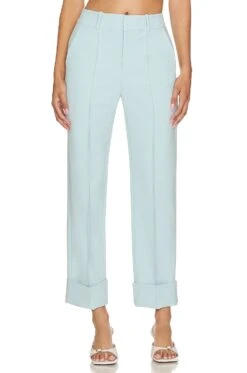 Alice + Olivia Ming Ankle Pant With High Cuff Julep