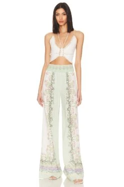 Alice + Olivia Alabama Palazzo Pan Floral Fest -Alice + Olivia Shop ALI WP162 V4