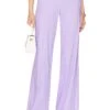 Alice + Olivia Dylan High Waist Wide Leg Pant Solstice