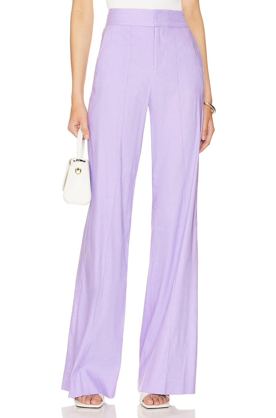 Alice + Olivia Dylan High Waist Wide Leg Pant Solstice 1 Alice + Olivia Dylan High Waist Wide Leg Pant Solstice