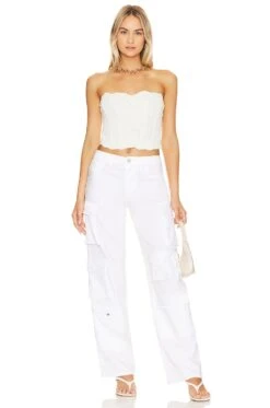 Alice + Olivia PANTALÓN LUIS White -Alice + Olivia Shop ALI WP165 V5