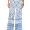 Alice + Olivia Athena Wide Leg Pant Greek Tile