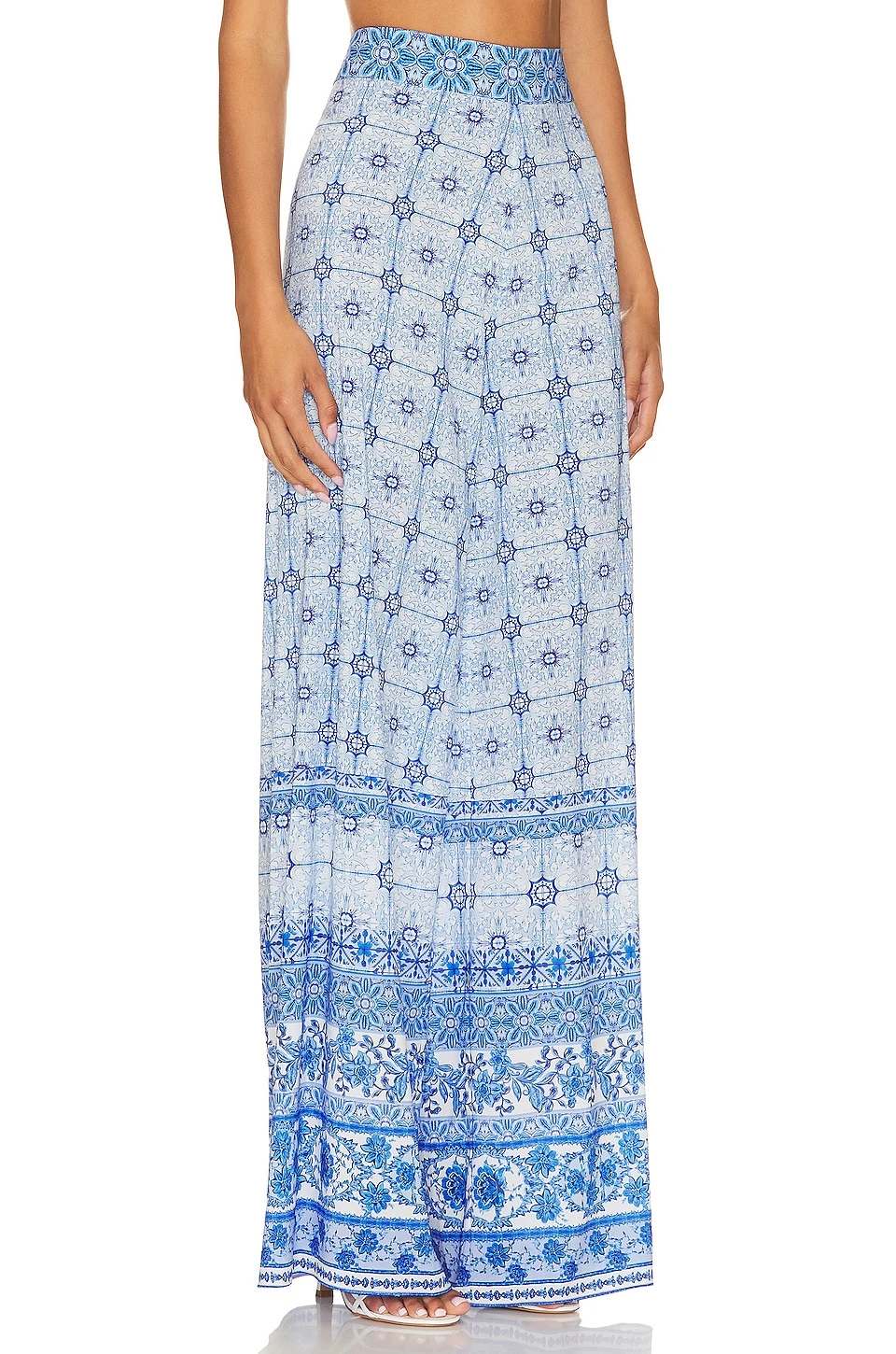 Alice + Olivia Athena Wide Leg Pant Greek Tile 2 Alice + Olivia Athena Wide Leg Pant Greek Tile - Image 2