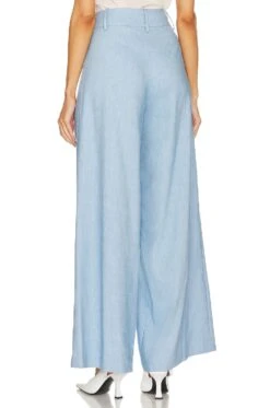 Alice + Olivia Scarlet Pant Chambray -Alice + Olivia Shop ALI WP167 V3