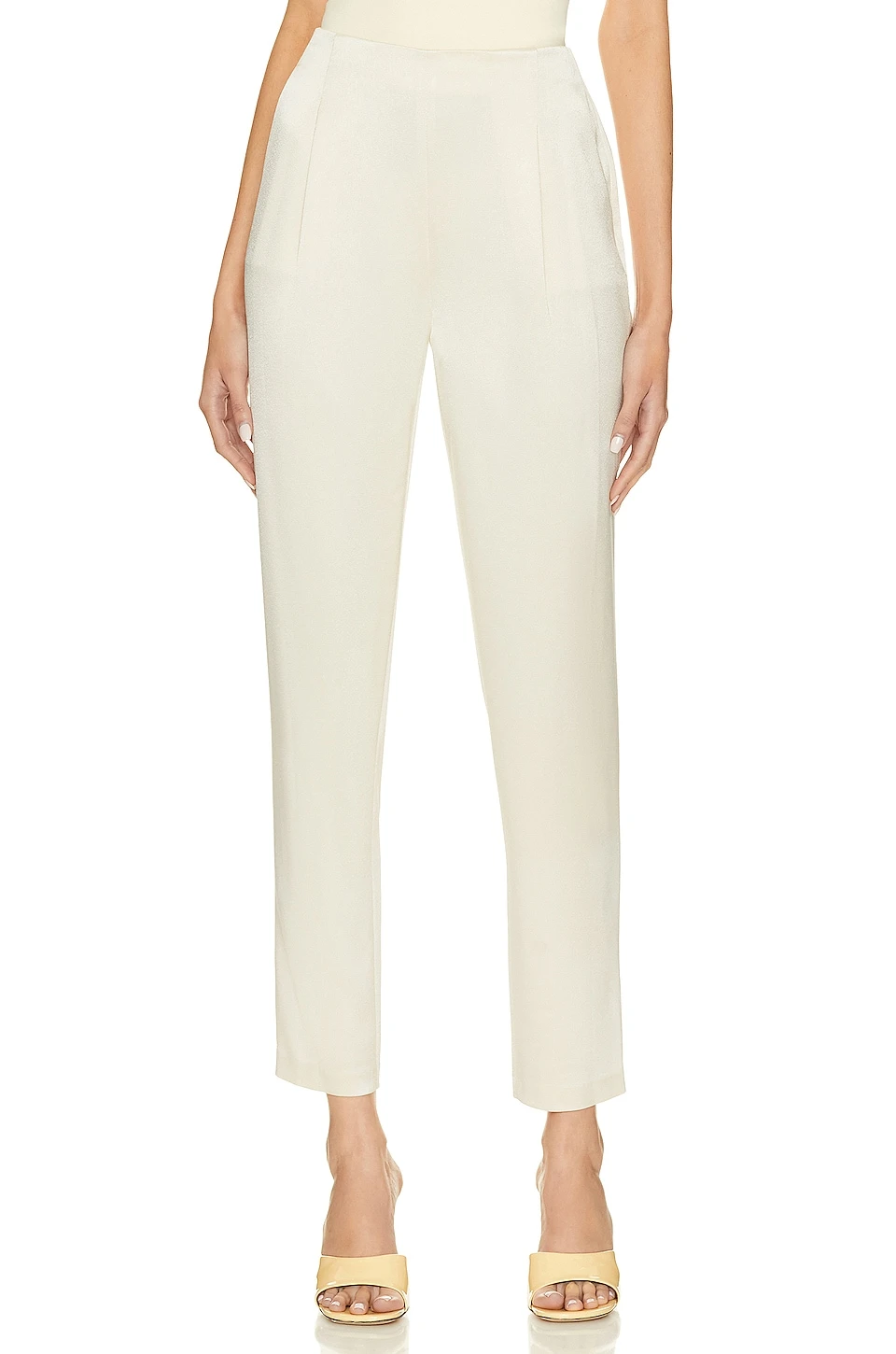 Alice + Olivia Jessie Slim Pant Champagne 1 Alice + Olivia Jessie Slim Pant Champagne
