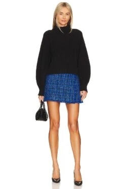 Alice + Olivia Toni Skirt Royalty & Black 8 Alice + Olivia Toni Skirt Royalty & Black -Alice + Olivia Shop ALI WQ245 V4