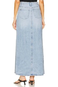 Alice + Olivia Rye High Waisted Skirt Lightning Blue 6 Alice + Olivia Rye High Waisted Skirt Lightning Blue -Alice + Olivia Shop ALI WQ253 V3