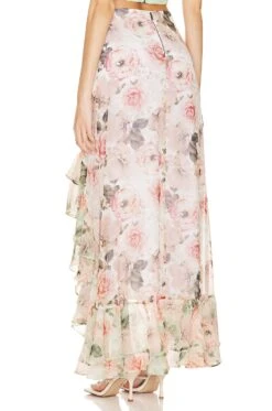 Alice + Olivia Braylee Asymmetrical Ruffle Slip Skirt Morningside Floral White 6 Alice + Olivia Braylee Asymmetrical Ruffle Slip Skirt Morningside Floral White -Alice + Olivia Shop ALI WQ255 V3