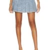 Alice + Olivia Carter Denim Skirt Rockstar Blue