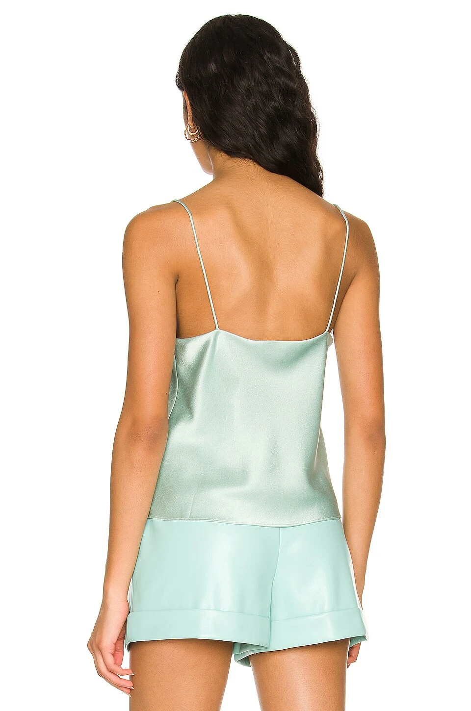 Alice + Olivia Classic Harmon Drapey Slip Tank Breeze 3 Alice + Olivia Classic Harmon Drapey Slip Tank Breeze - Image 3