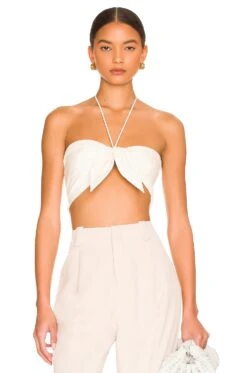 Alice + Olivia ТОП LIVIA Soft White