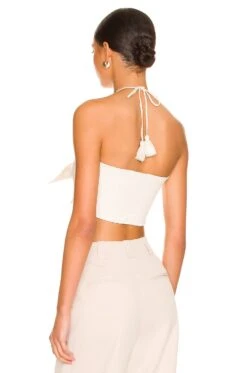 Alice + Olivia ТОП LIVIA Soft White 6 Alice + Olivia ТОП LIVIA Soft White -Alice + Olivia Shop ALI WS516 V3