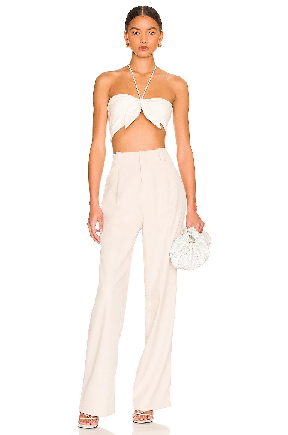 Alice + Olivia ТОП LIVIA Soft White 4 Alice + Olivia ТОП LIVIA Soft White - Image 4