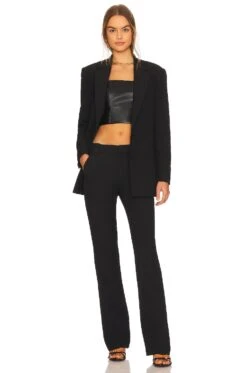 Alice + Olivia Pearle Faux Leather Bustier Black 7 Alice + Olivia Pearle Faux Leather Bustier Black -Alice + Olivia Shop ALI WS545 V4