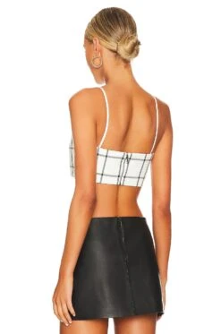 Alice + Olivia Pearle Bustier Off White & Black 6 Alice + Olivia Pearle Bustier Off White & Black -Alice + Olivia Shop ALI WS556 V3