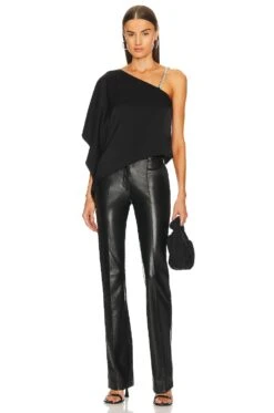 Alice + Olivia Riko Crop Top Black 10 Alice + Olivia Riko Crop Top Black -Alice + Olivia Shop ALI WS564 V5