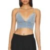 Alice + Olivia Carli Bra Top Rockstar Blue