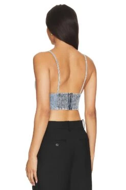 Alice + Olivia Carli Bra Top Rockstar Blue -Alice + Olivia Shop ALI WS583 V3