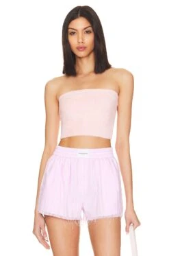 Alice + Olivia Alison Tube Top Sweater Petal