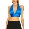 Alice + Olivia Lonna Crop Top Sapphire